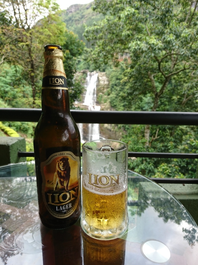 Lion lager, Ramboda falls, Ramboda, Sri Lanka