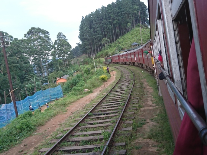 Train trip from Nuwara Eliya to Ella, Sri Lanka